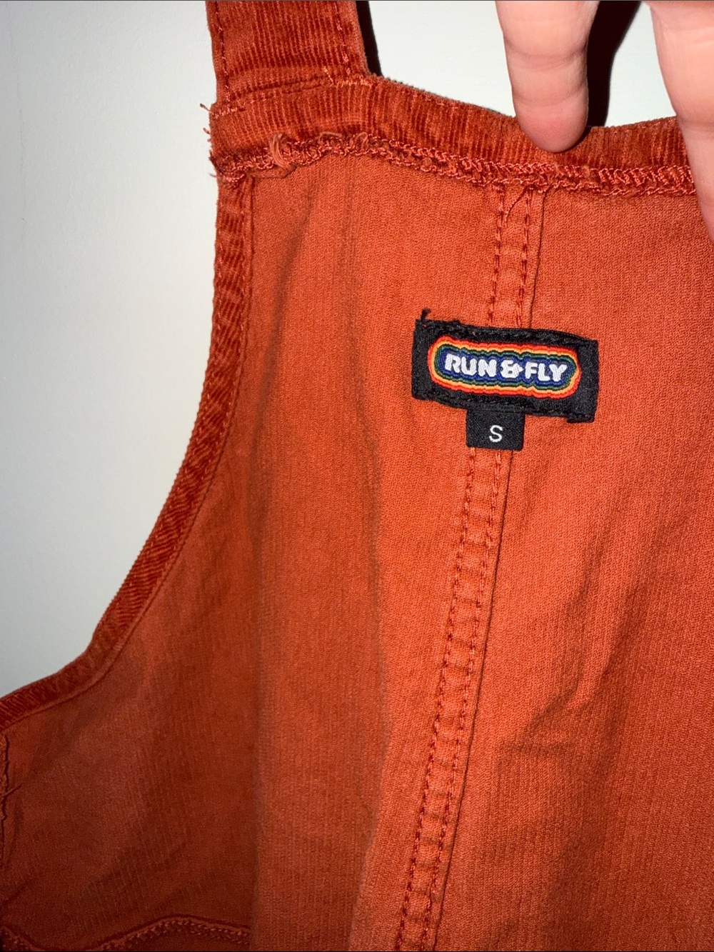 Run & Fly Corduroy Overalls, Size Small - Picture 6 of 10